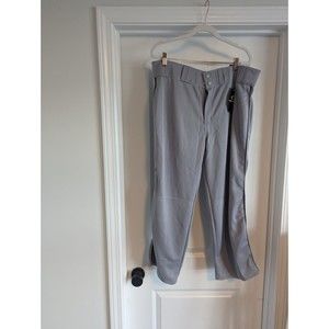 EASTON BASEBALL PANTS GRAY SIZE L OPEN LEG